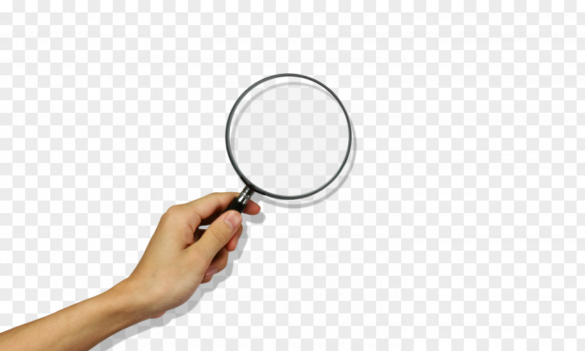 Hand Holding A Magnifying Glass Human Body PNG