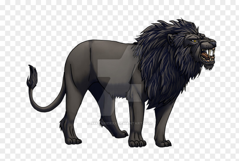 Lion Felidae Big Cat Painting Animal PNG