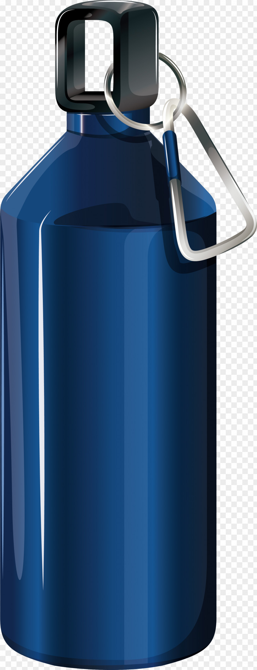 Blue Cup Water Bottle Euclidean Vector Illustration PNG