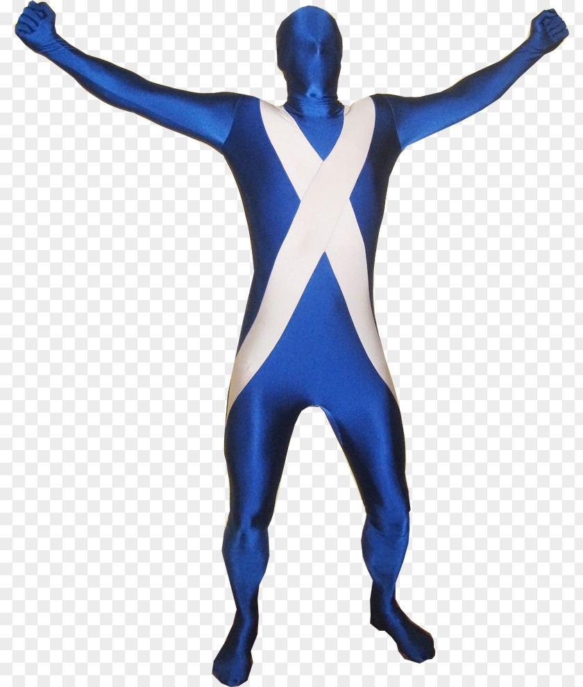 Flag Of Scotland Morphsuits Zentai Spandex PNG