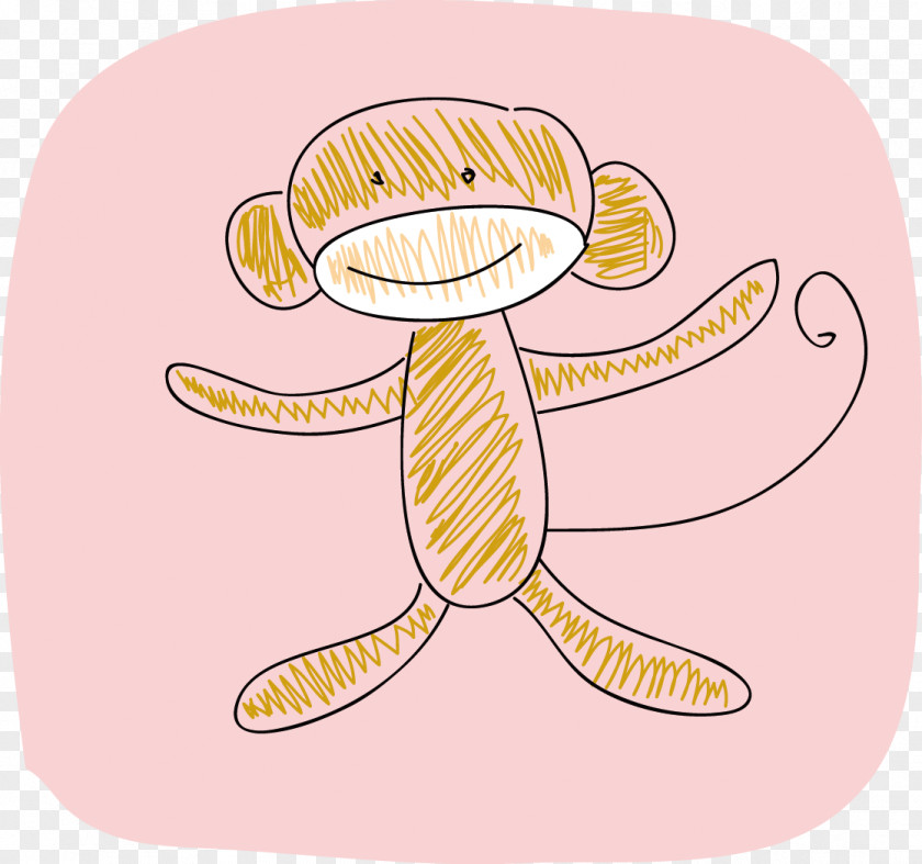Monkey Vector Clip Art PNG