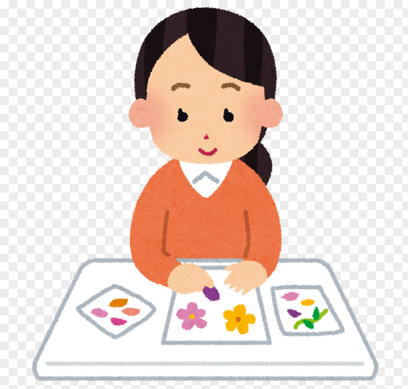 Osakaichiritsumiyakojima Kumin Center Pressed Flower Craft Child Clip Art PNG