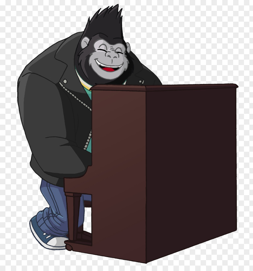 Play Piano YouTube Sing Primate Animated Cartoon PNG