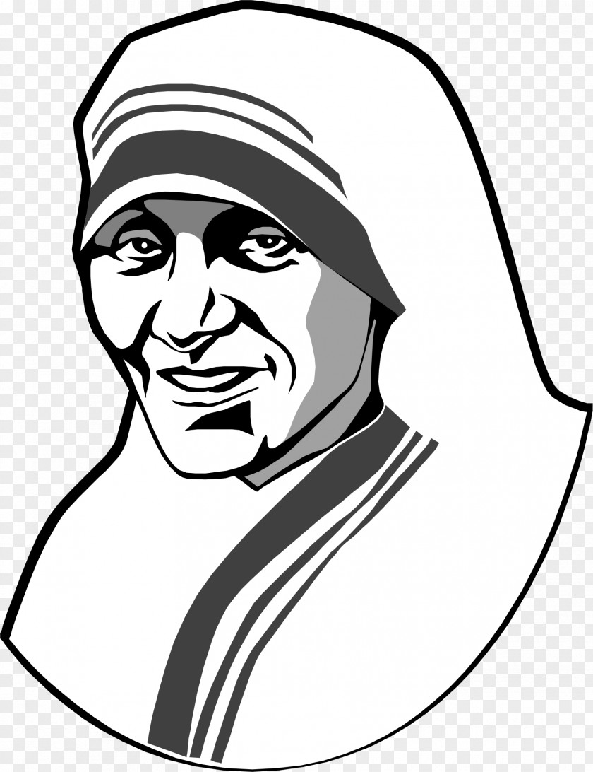 500 Mother Teresa Drawing Clip Art PNG