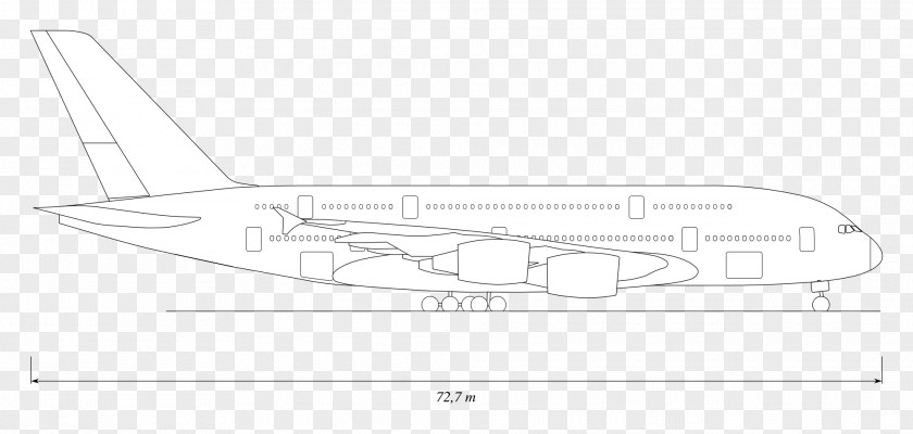 Airplane Airbus A380 Drawing Licence CC0 PNG