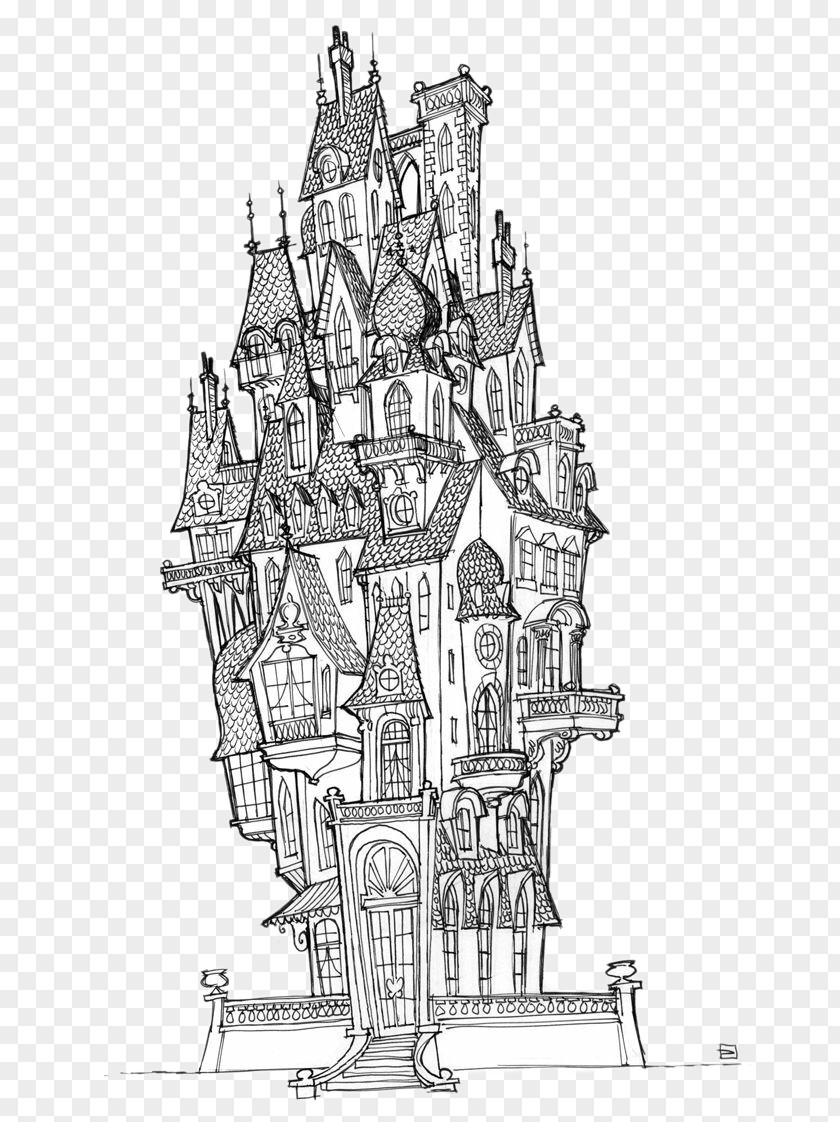 Castle Visual Arts Concept Art Drawing Illustration PNG