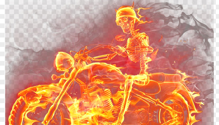Fire Skeleton Skull Stock Photography Flame PNG