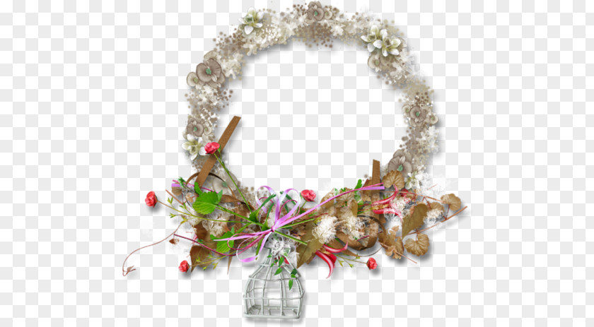 Garland Wreath Christmas Ornament PNG