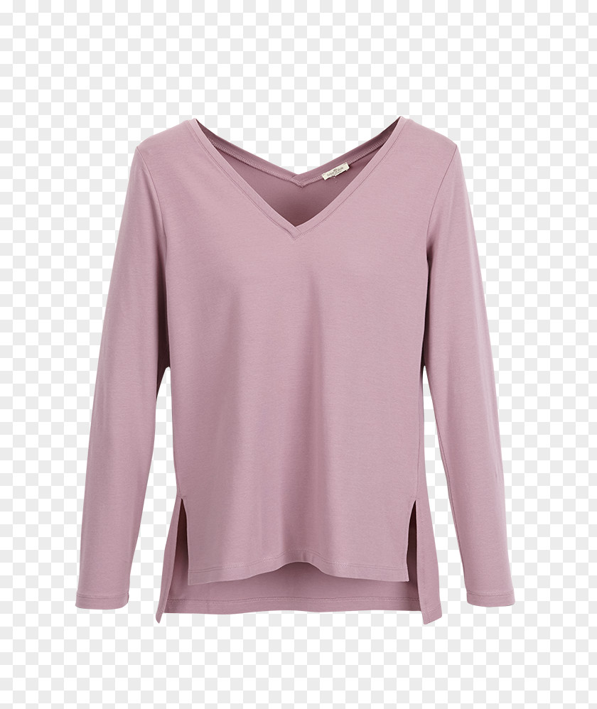 T-shirt Long-sleeved Shoulder Blouse PNG