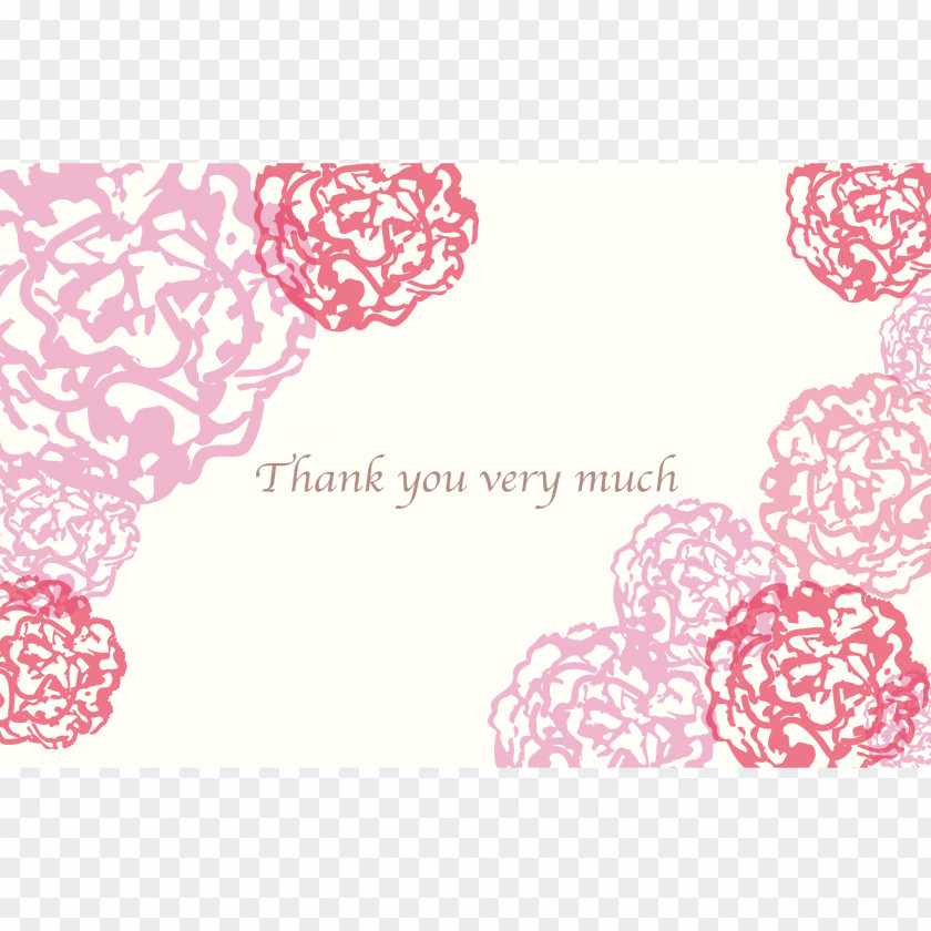 Thank You Very Much! Visual Arts Place Mats Pink M Font PNG