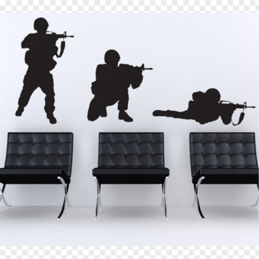 Wall Decal Soldier Military Silhouette PNG