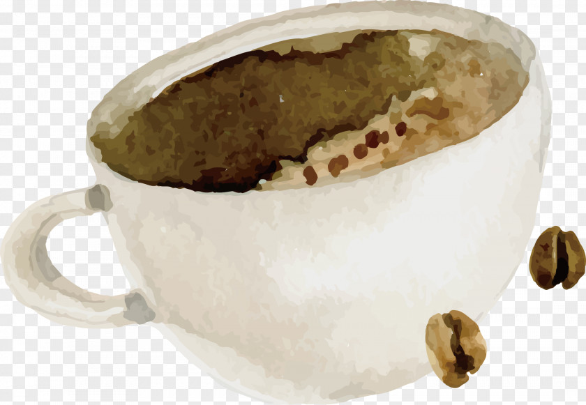 Watercolor Coffee Vector Bean Cafe Drink PNG