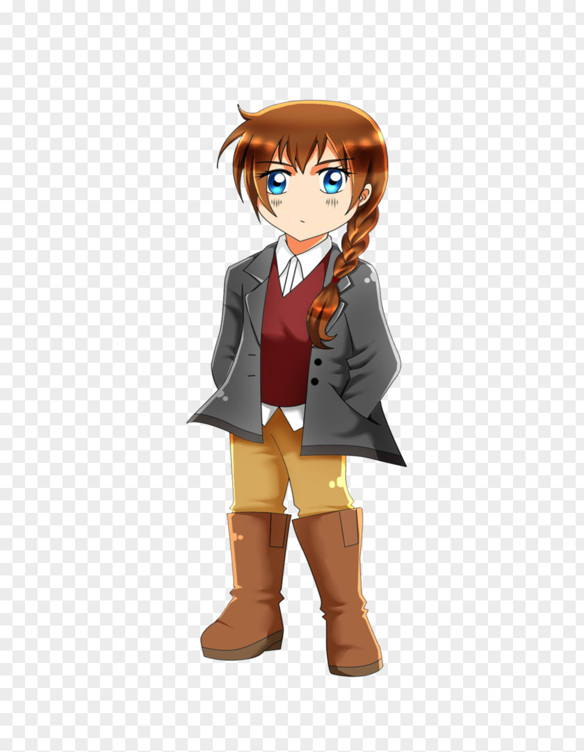 Forever Alone Brown Hair Figurine Character PNG
