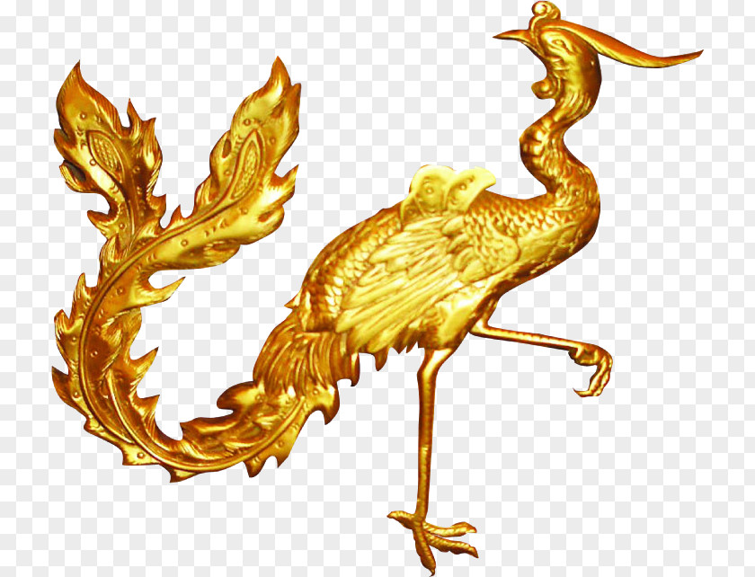 Golden Phoenix Fenghuang Gold Download Clip Art PNG
