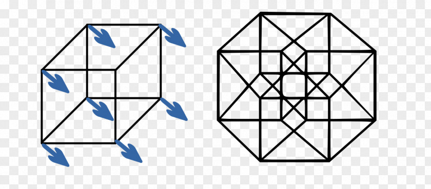 Cube Geometry Hypercube Tesseract Clip Art PNG