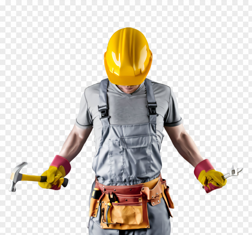 Headgear Costume Yellow Action Figure Personal Protective Equipment Toy Workwear PNG