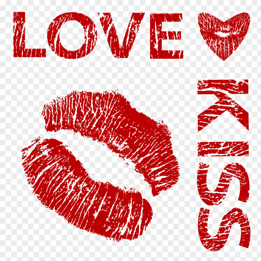 Love Kiss Buckle Creative HD Free Printing Art PNG