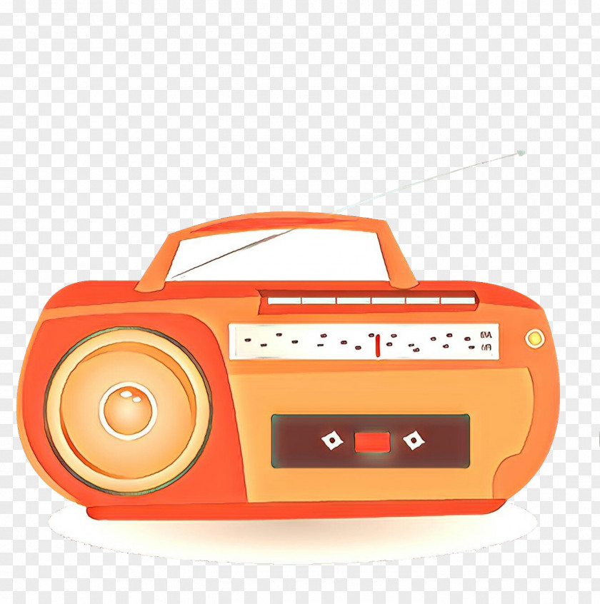 Media Player Compact Cassette Boombox Deck Technology Radio Portable PNG