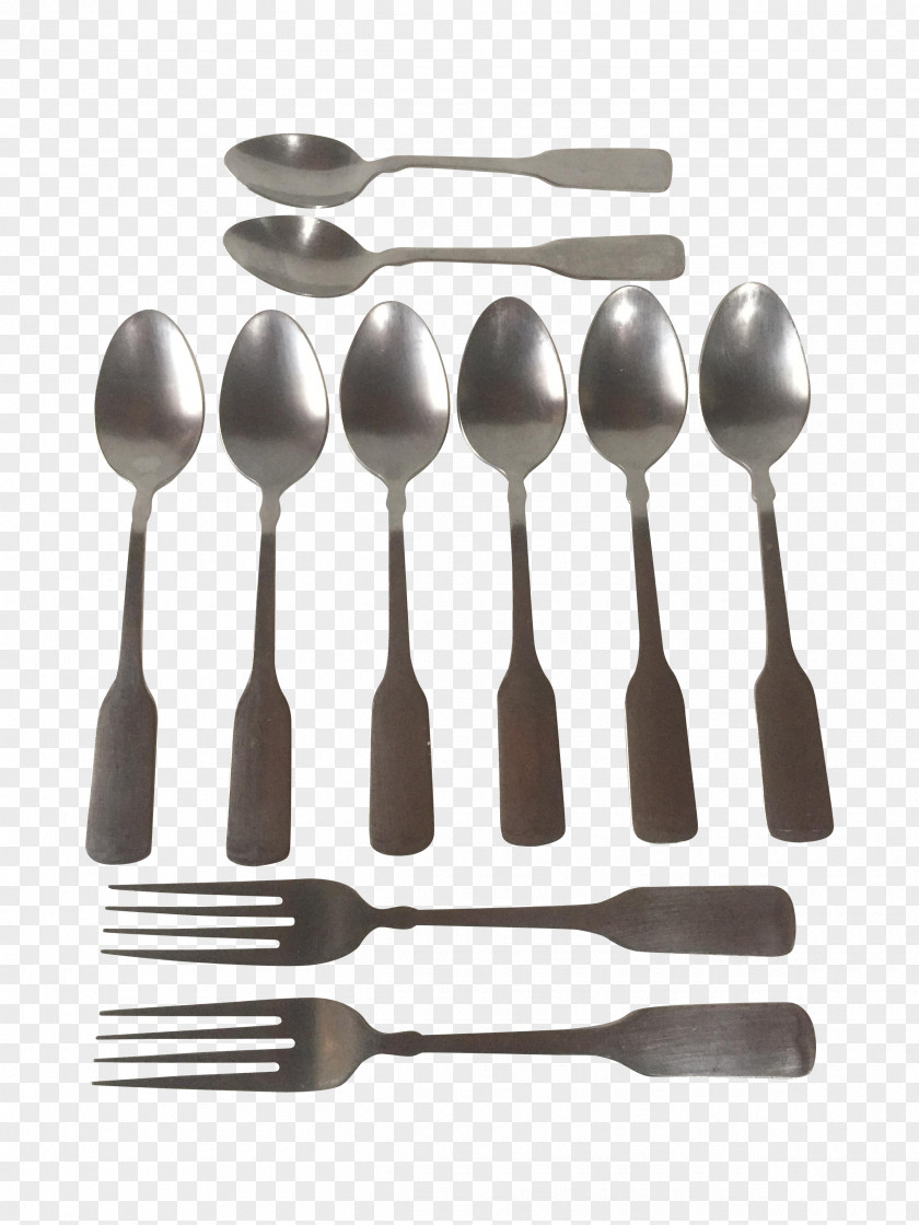 Stainless Steel Spoon Fork Product Design PNG