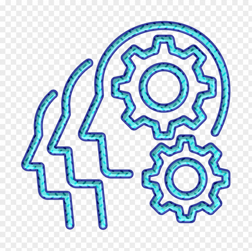 Symbol Electric Blue Cogwheel Icon Finance Gears PNG