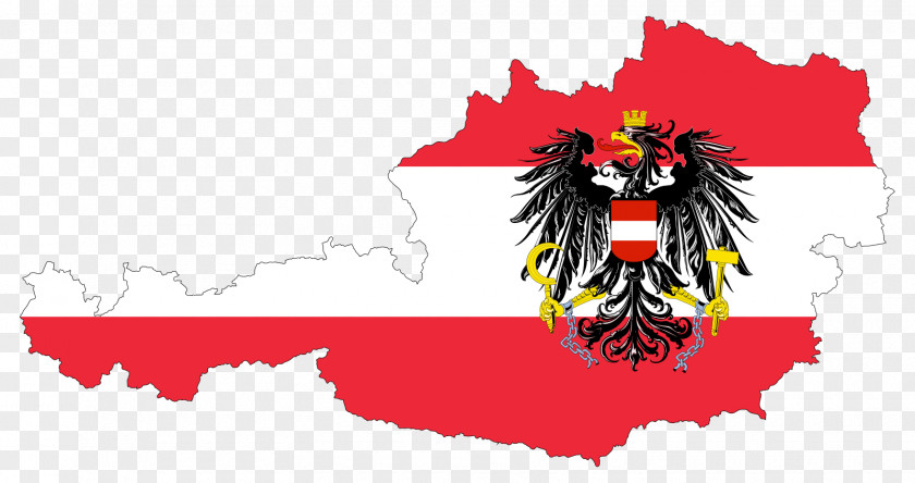 Arm Flag Of Austria Globe Vector Map PNG