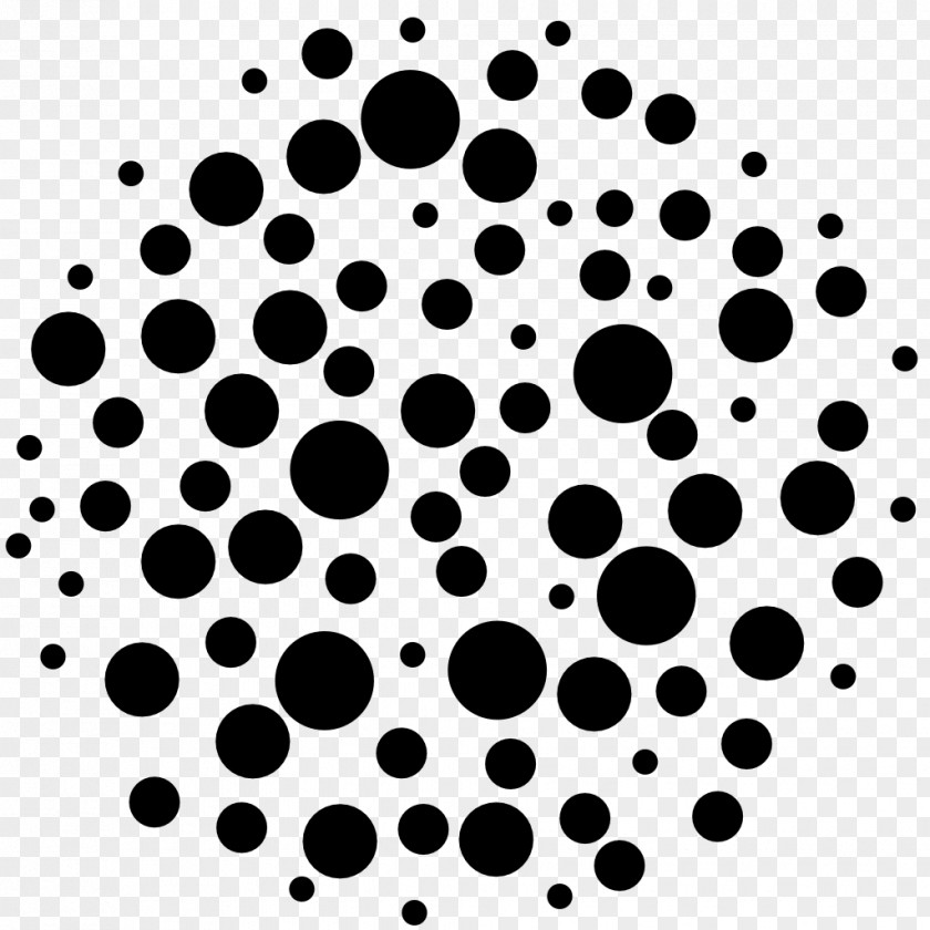 Circle Polka Dot White PNG