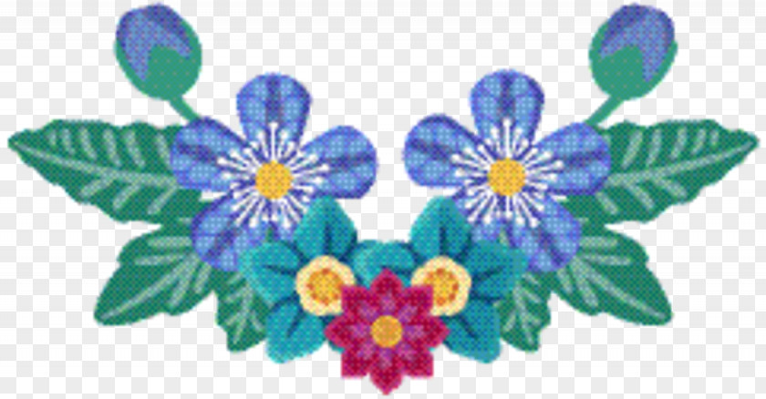Embroidery Wildflower Floral Petal PNG