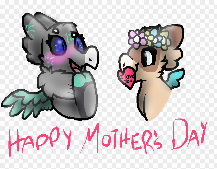 Happy Mothers' Day Canidae Horse Dog Clip Art PNG
