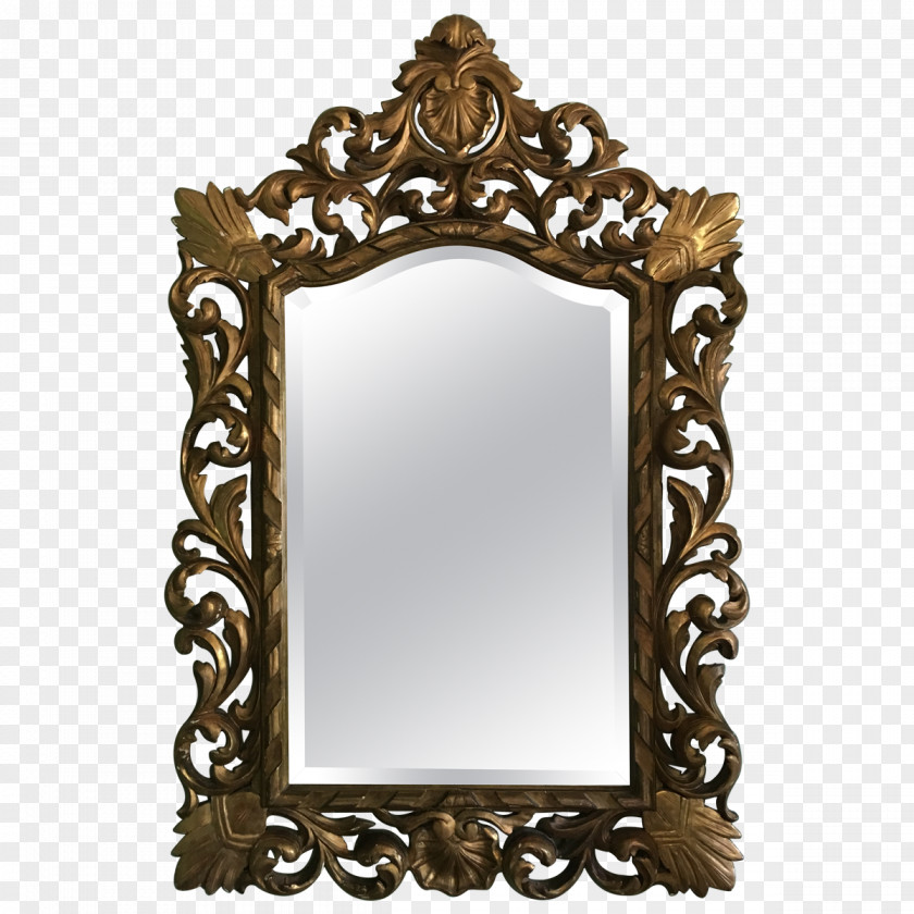 Mirror France Picture Frames Rococo Drawer PNG