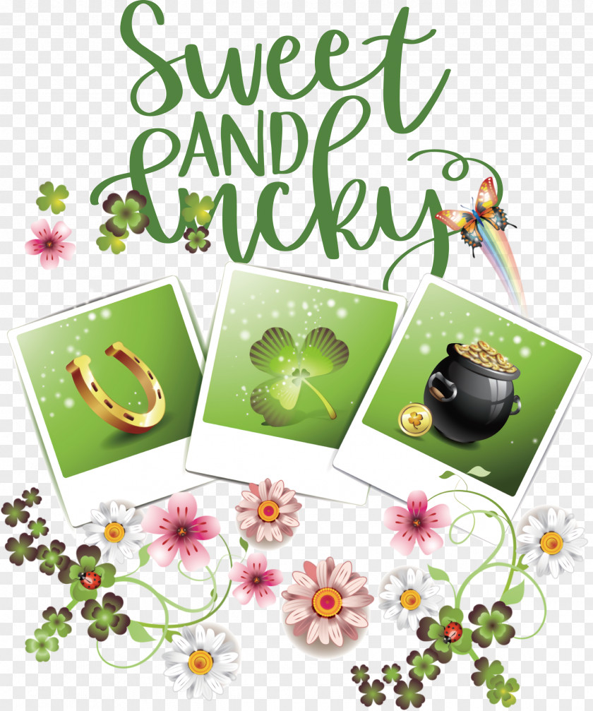 Sweet And Lucky St Patricks Day PNG