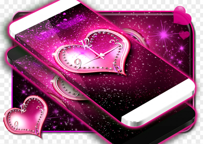 Valentine's Day Pink M Font PNG