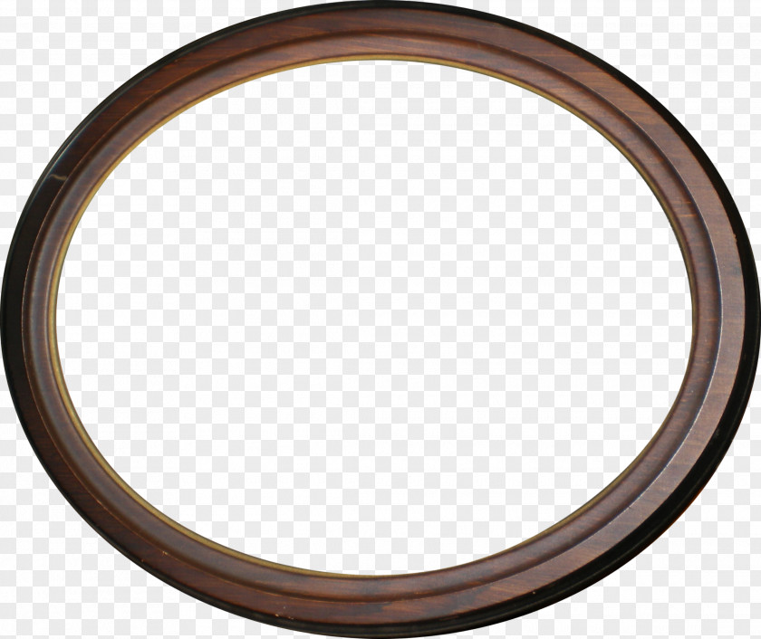 Brown Wooden Oval Ring Ellipse Circle Disk PNG