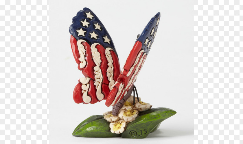 Butterfly Figurine Patriotism PNG