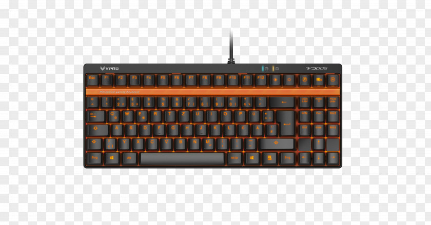 Computer Mouse Keyboard 1717193-vpro V500s Tastiera Gaming Meccanico Retroilluminato/tasti 17449 Keypad USB VPRO V500 Built-in User Memory Black, Orange PNG