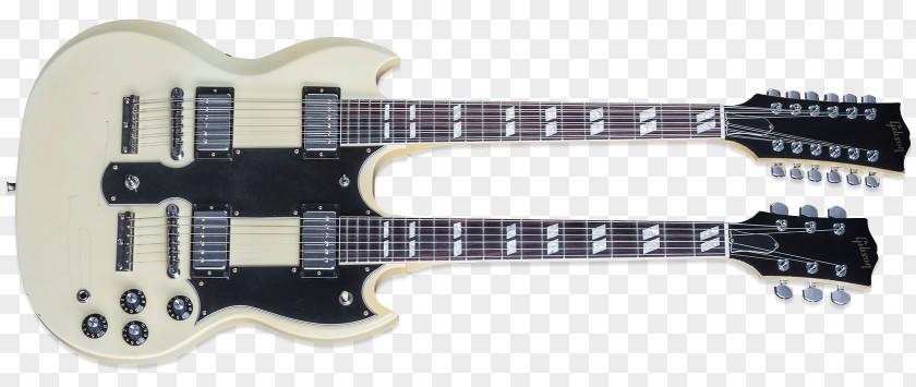 Drums Gibson EDS-1275 Les Paul Custom Twelve-string Guitar Multi-neck PNG