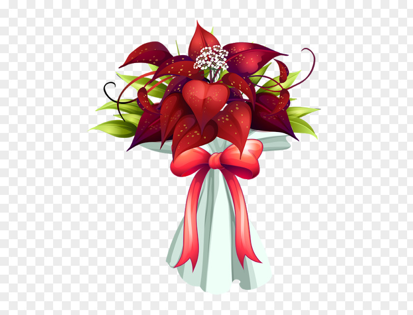 Flower Bouquet Floral Design Clip Art Christmas Day PNG