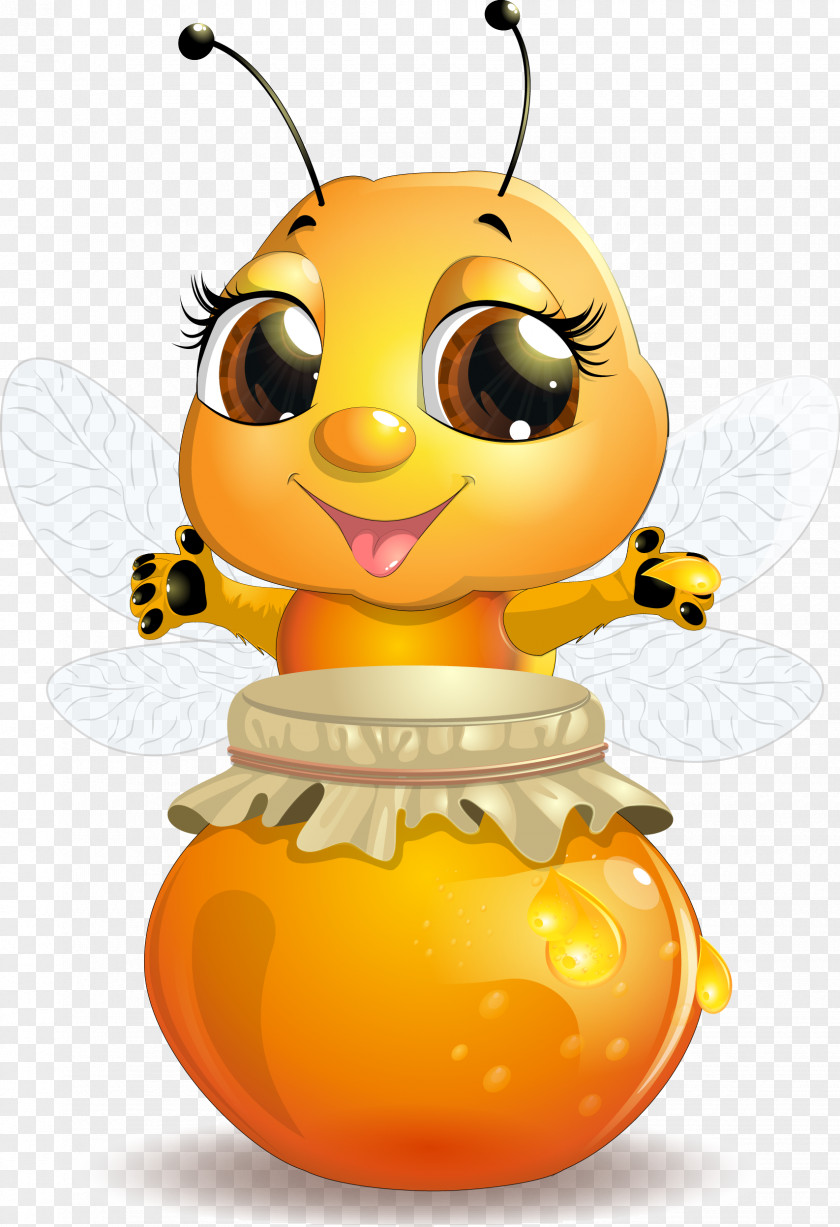 Honey Western Bee Honeycomb PNG