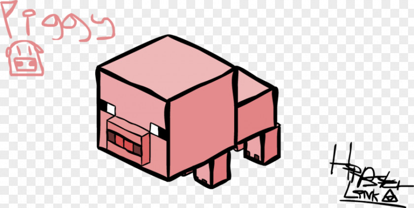 Minecraft Pig Minecraft: Pocket Edition Drawing Video Game PNG