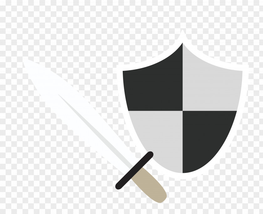 Vector Sword Shield Material Brand Logo Pattern PNG