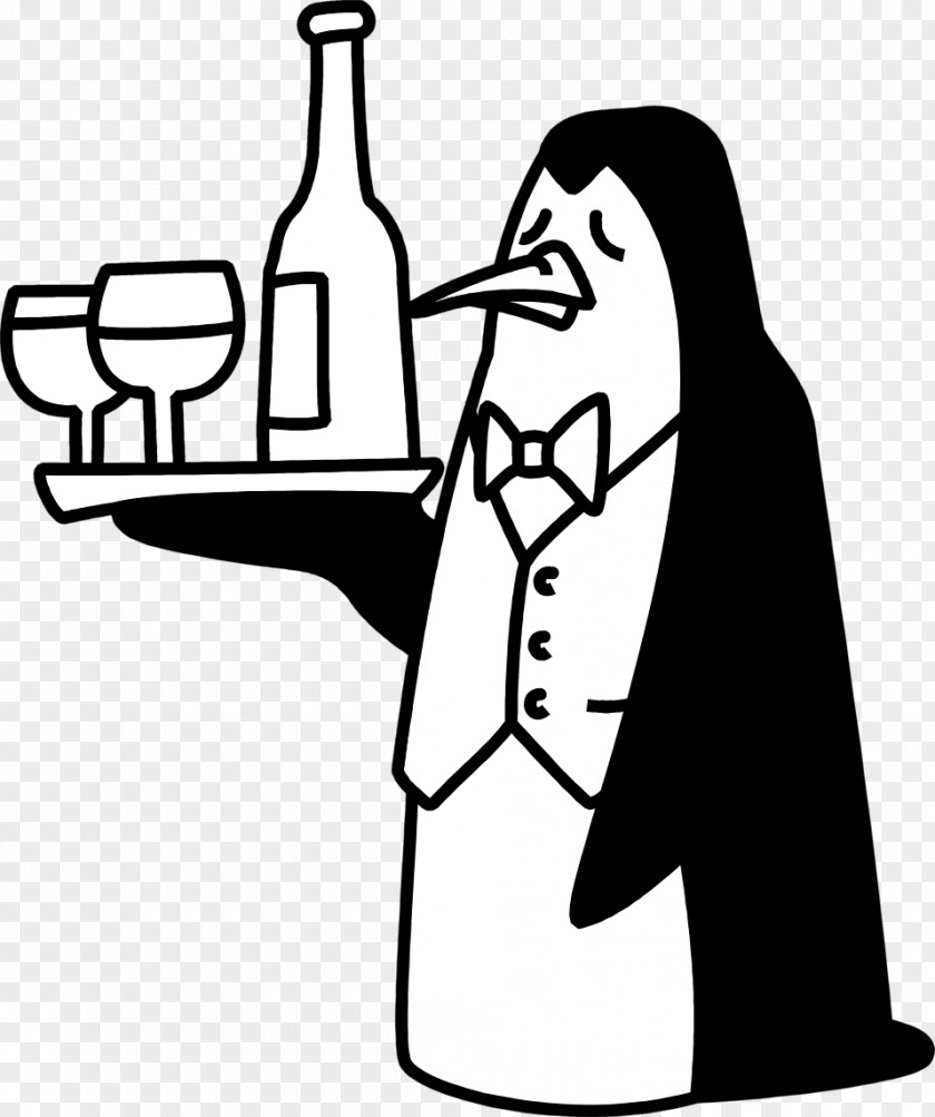 Waiter Red Wine Animation Clip Art PNG
