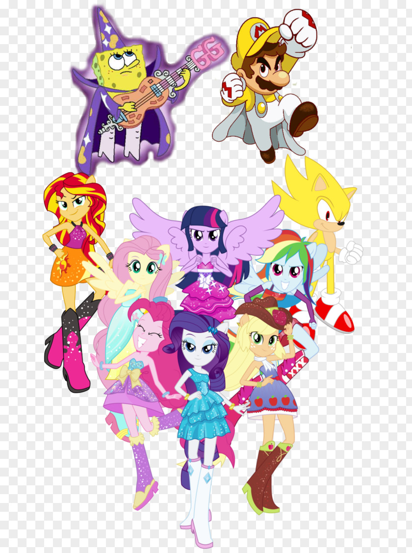 Magic Land Pony Rainbow Dash Rarity Applejack Pinkie Pie PNG