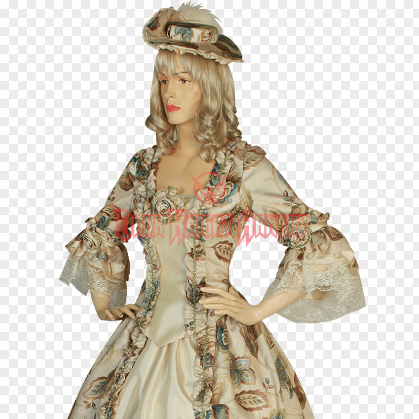 Renaissance Dress Costume Design Gown PNG