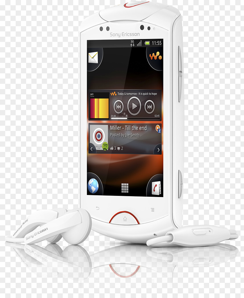 Sony Ericsson Xperia X10 Live With Walkman S Android Mobile Smartphone PNG