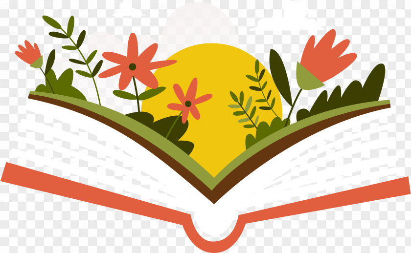 Vector Nature Book Reading Bookshop Vecteur Creativity PNG