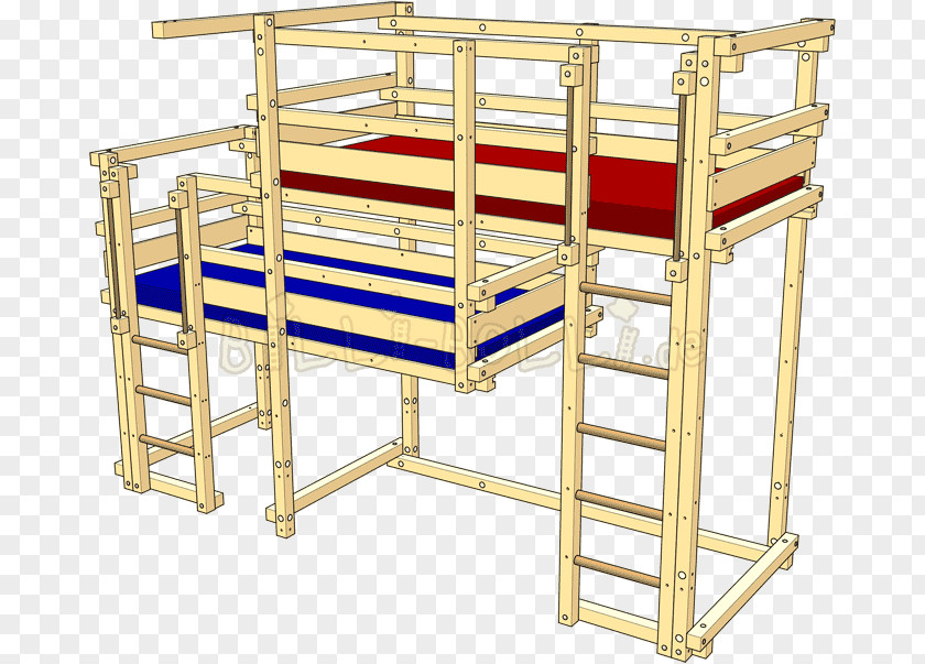 Canopy Bed Frame Bunk PNG