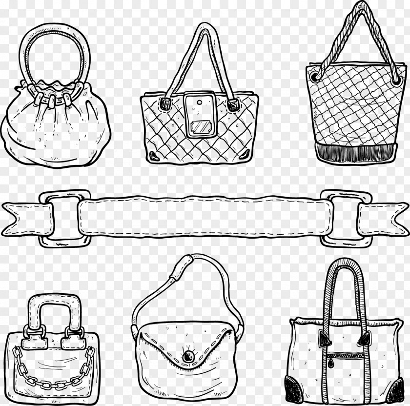 Handbag Artwork Euclidean Vector Line Illustration PNG