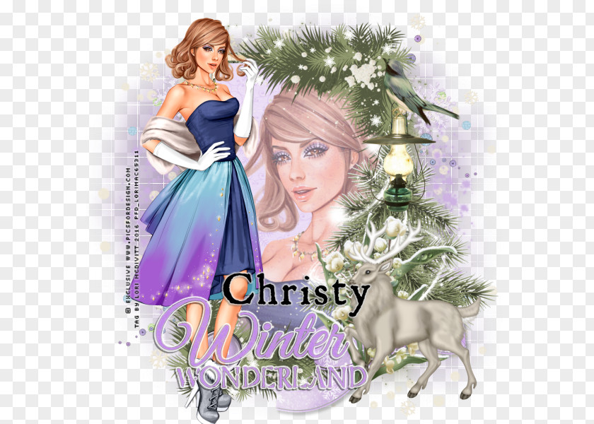 Winter Wonderland Gown Character Friendship PNG