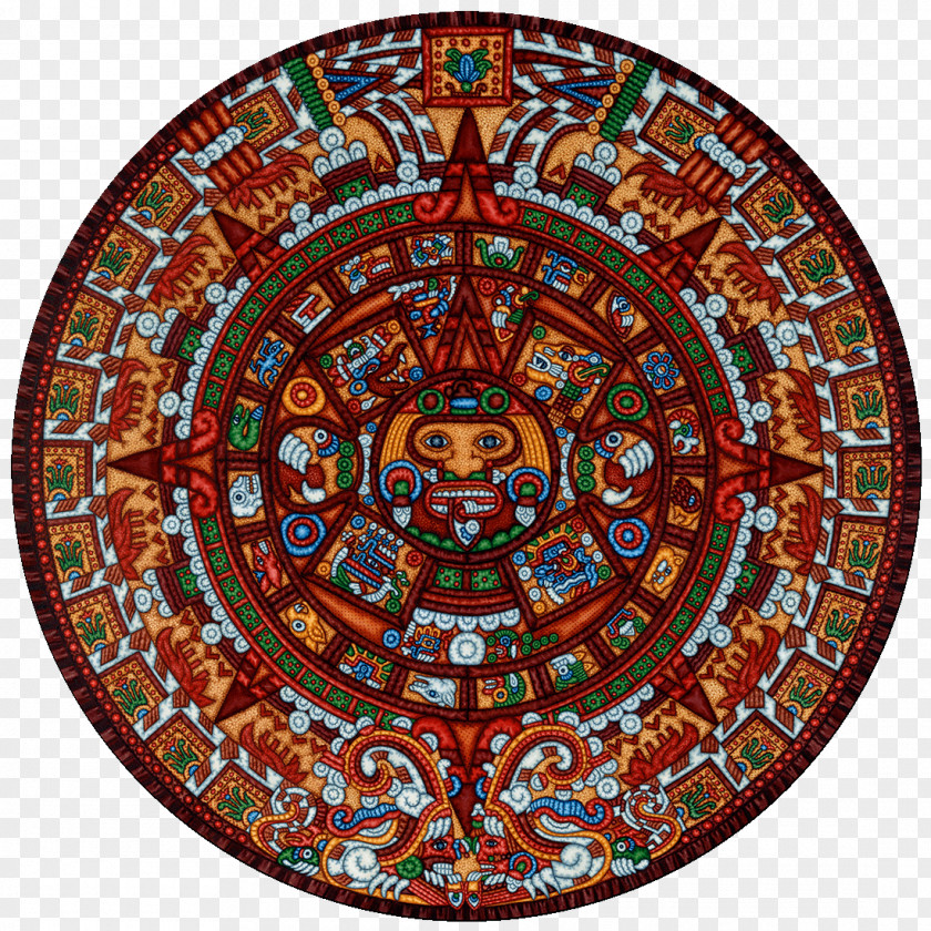 Aztec Calendar Stone National Museum Of Anthropology Mesoamerica Maya Civilization PNG