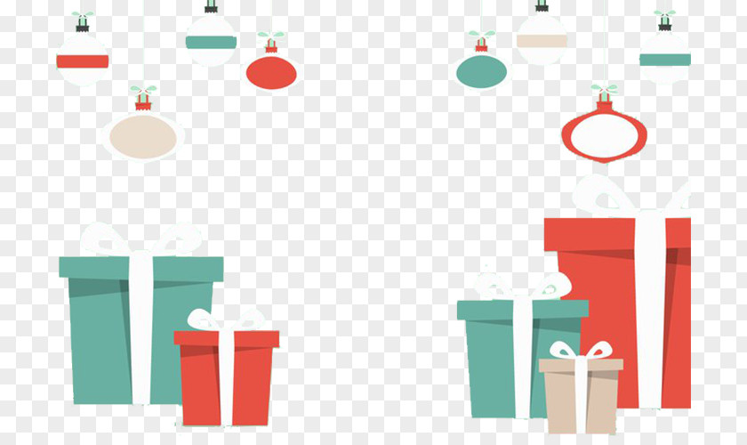 Gift Box Bow Lantern Festival Christmas PNG
