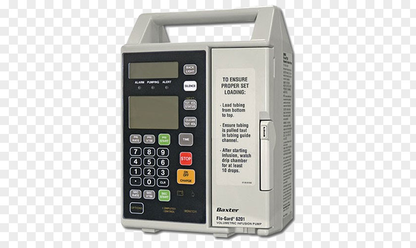 Infusion Pump Intravenous Therapy Baxter International Medical Equipment Medicine PNG
